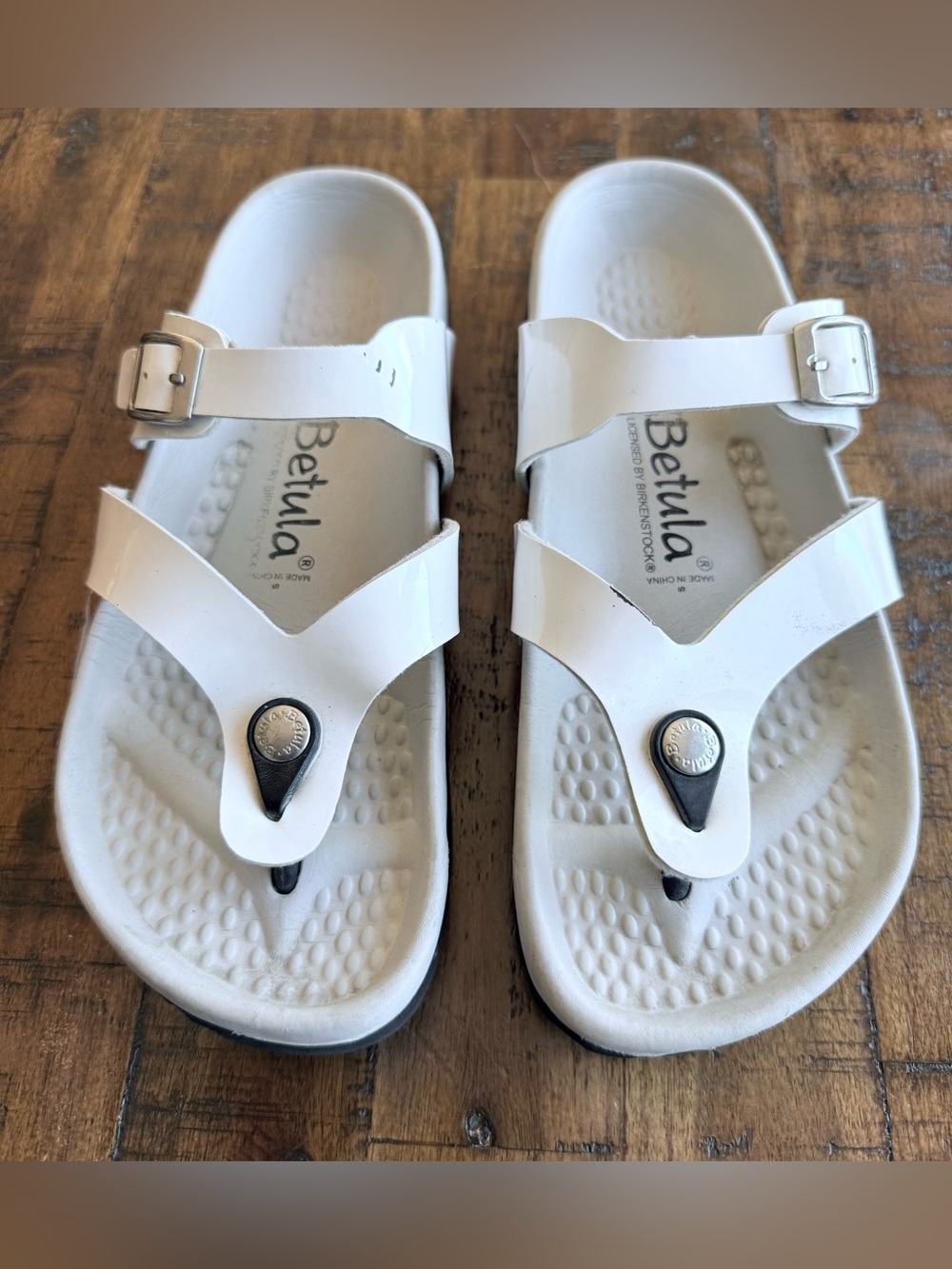 Birkenstock Betula Adjustable Buckle Thong Sandals Size EU 37/US 6